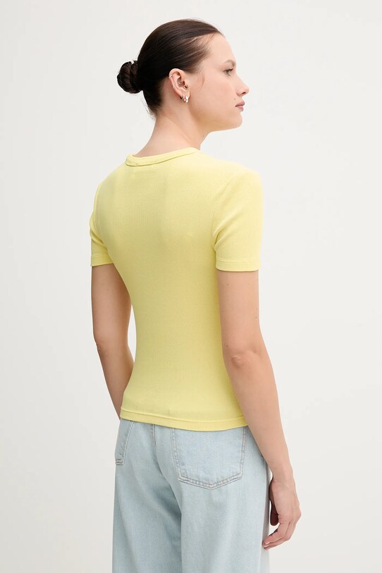 Kratka majica Calvin Klein Jeans J20J225244 rumena SS25