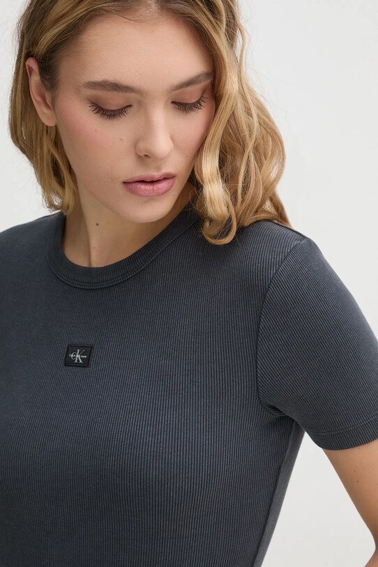 Тениска Calvin Klein Jeans сив J20J225244
