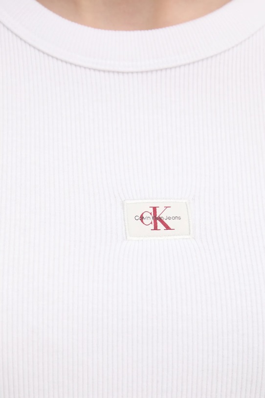 Tričko Calvin Klein Jeans J20J225245 bílá
