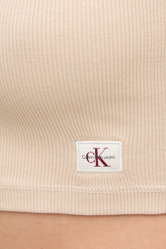 Calvin Klein Jeans top J20J225246 beżowy