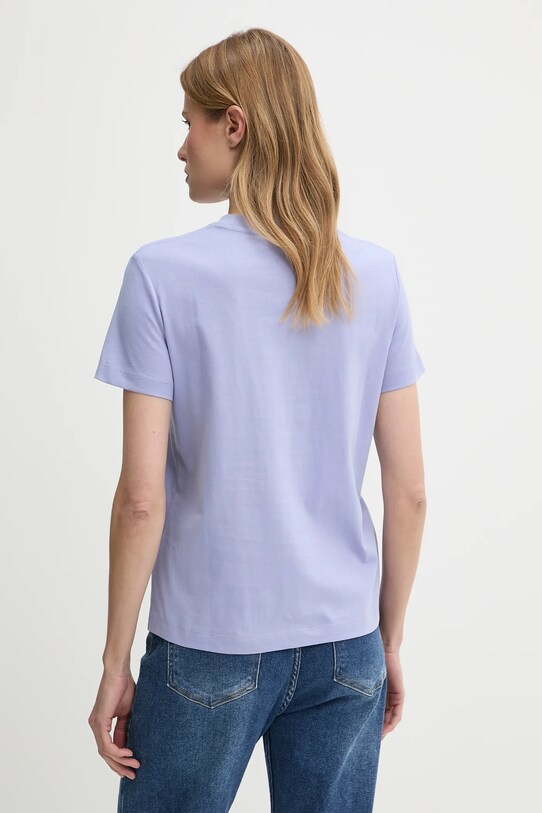 Бавовняна футболка Calvin Klein Jeans J20J225256 фіолетовий SS25