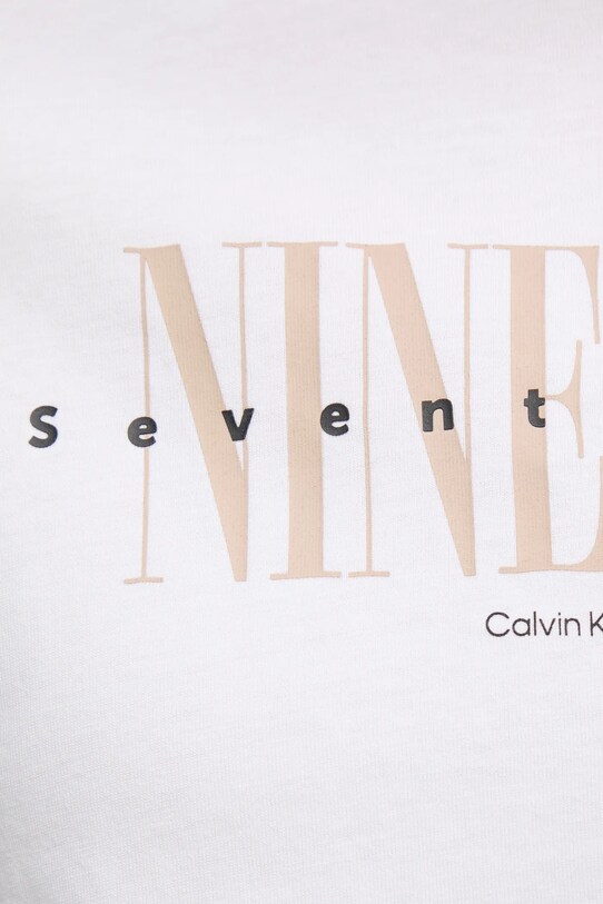 Хлопковая футболка Calvin Klein Jeans J20J225259 белый