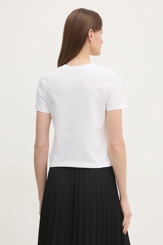 Oblečenie Bavlnené tričko Calvin Klein Jeans J20J225260 biela
