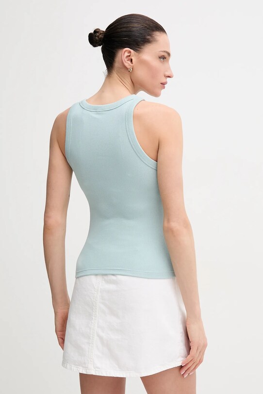 Odzież Calvin Klein Jeans top J20J225301 turkusowy