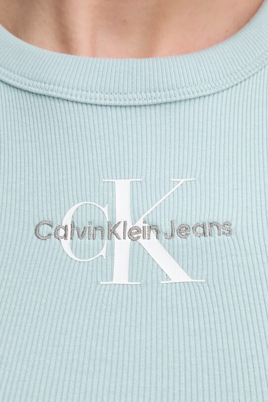 Calvin Klein Jeans top J20J225301 turkusowy