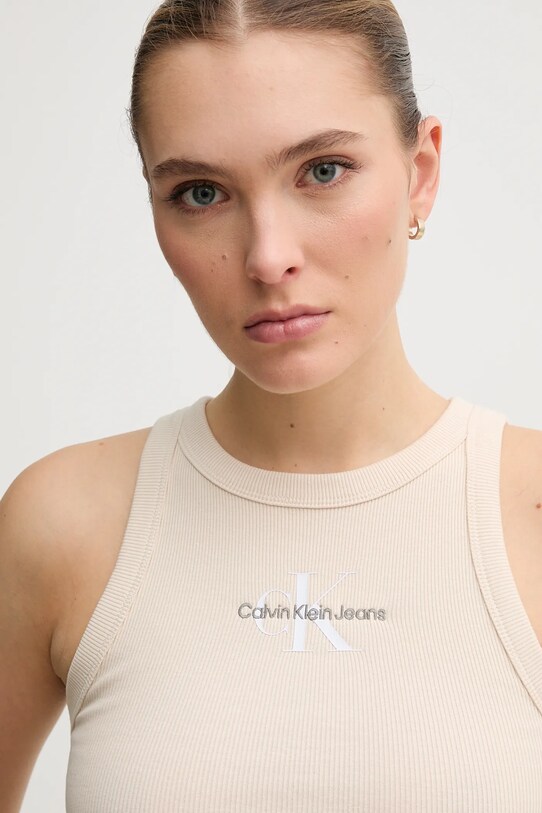 Топ Calvin Klein Jeans бежевый J20J225301