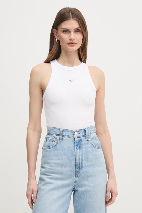 Топ Calvin Klein Jeans білий J20J225302