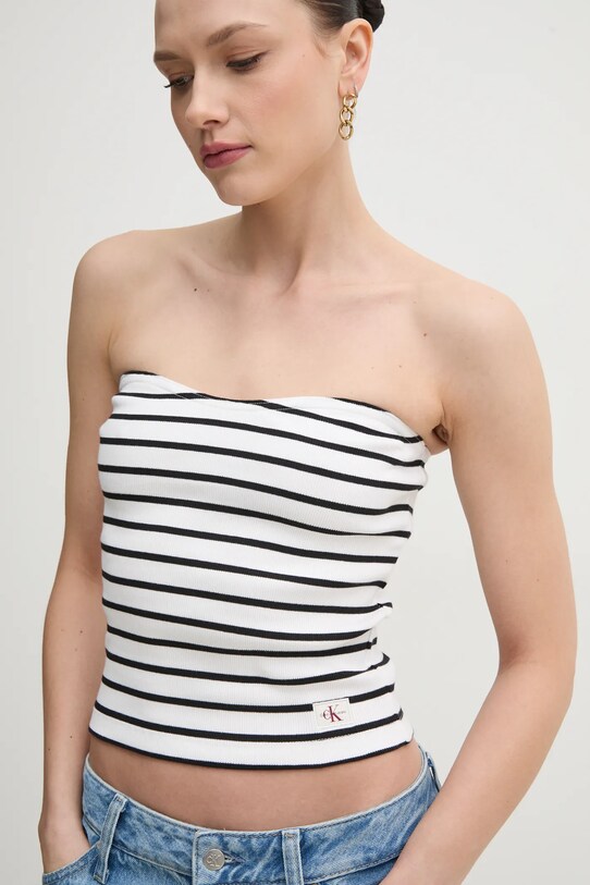 Calvin Klein Jeans top alb J20J225310