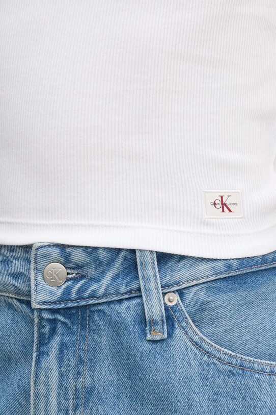 Calvin Klein Jeans top J20J225310 biały