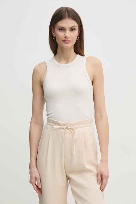 Top Calvin Klein Jeans slim béžová J20J225315