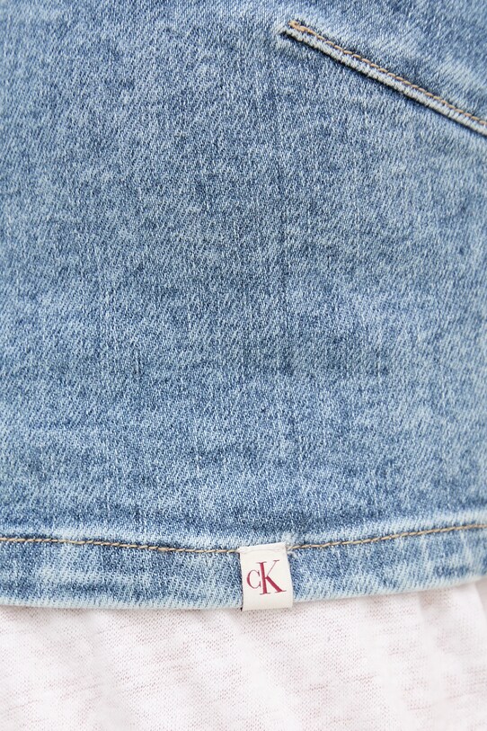 Džínový top Calvin Klein Jeans J20J225515 modrá