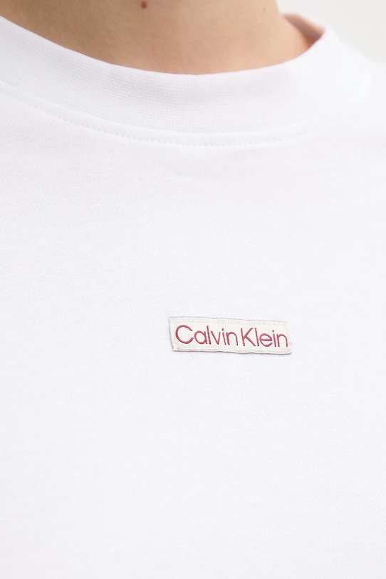 Calvin Klein Jeans tricou din bumbac J20J225524 alb