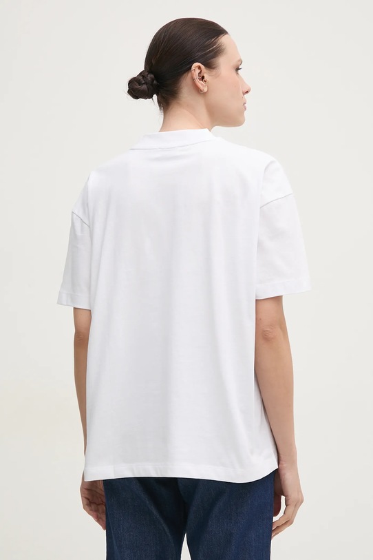 Oblečení Bavlněné tričko Calvin Klein Jeans J20J225539 bílá