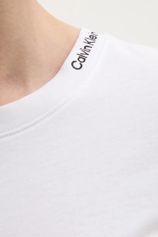 Хлопковая футболка Calvin Klein Jeans J20J225540 белый
