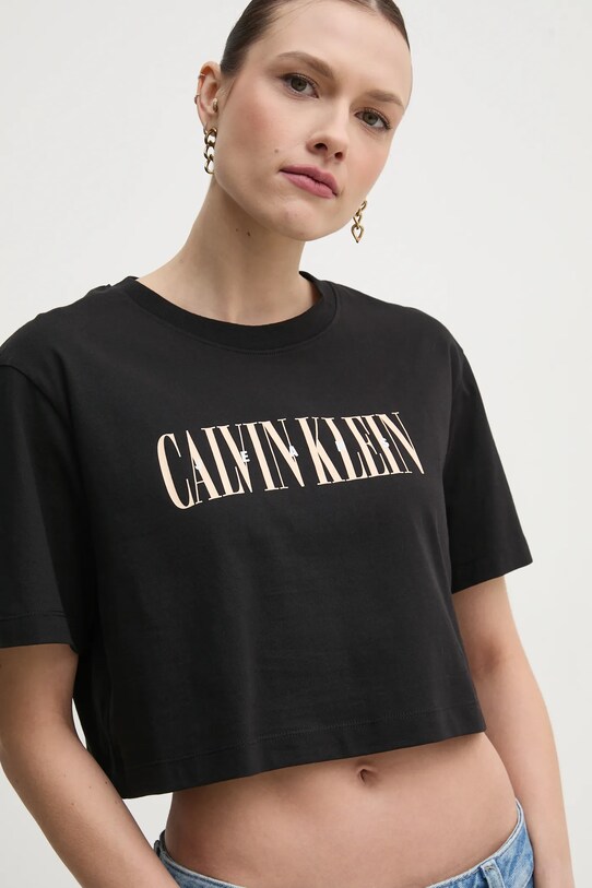 Calvin Klein Jeans t-shirt in cotone nero J20J225578