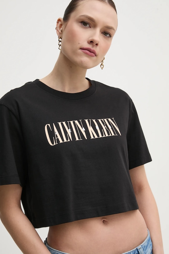 Calvin Klein Jeans t-shirt bawełniany czarny J20J225578