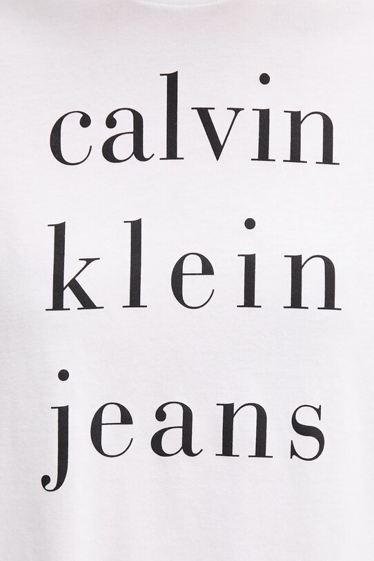 Calvin Klein Jeans tricou din bumbac LV047B827G alb