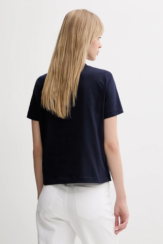 Бавовняна футболка Calvin Klein Jeans LV047B851G темно-синій SS25