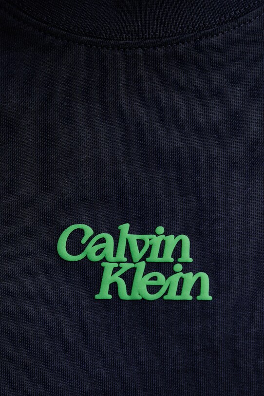 Бавовняна футболка Calvin Klein Jeans темно-синій LV047B851G