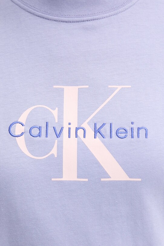 Calvin Klein Jeans t-shirt bawełniany fioletowy LV047B865G