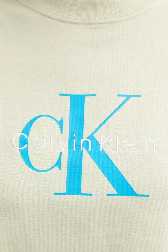 Бавовняна футболка Calvin Klein Jeans зелений LV047B865G