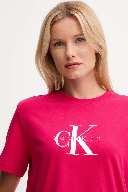 Calvin Klein Jeans tricou din bumbac roz LV047B865G