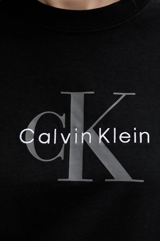 Хлопковая футболка Calvin Klein Jeans чёрный LV047B865G