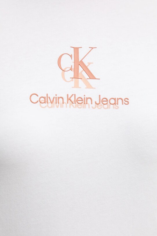 Бавовняна футболка Calvin Klein Jeans J20J225545 білий