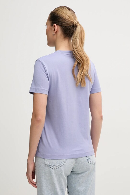 Одяг Бавовняна футболка Calvin Klein Jeans J20J225545 фіолетовий