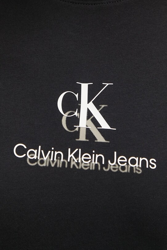 Хлопковая футболка Calvin Klein Jeans J20J225545 чёрный