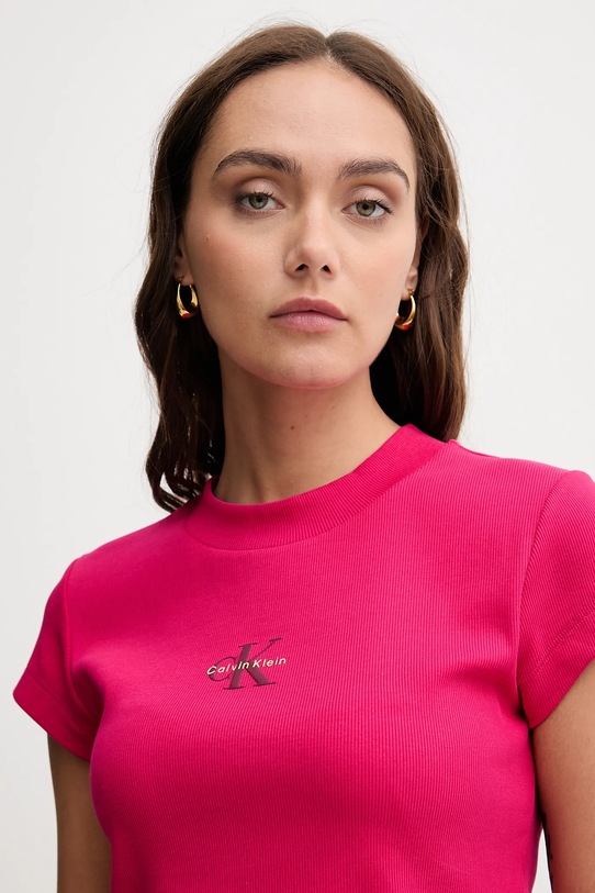 Calvin Klein Jeans t-shirt różowy LV047AB802