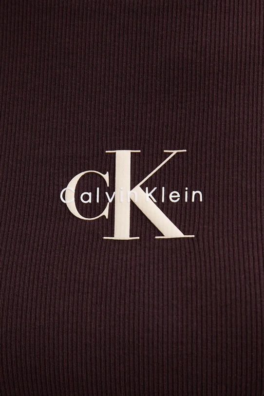 Calvin Klein Jeans t-shirt LV047AB802 brązowy