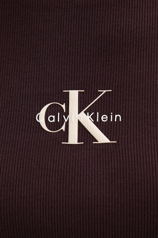 Calvin Klein Jeans t-shirt LV047AB802 brązowy