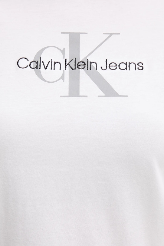 Calvin Klein Jeans tricou din bumbac LV047B863G alb