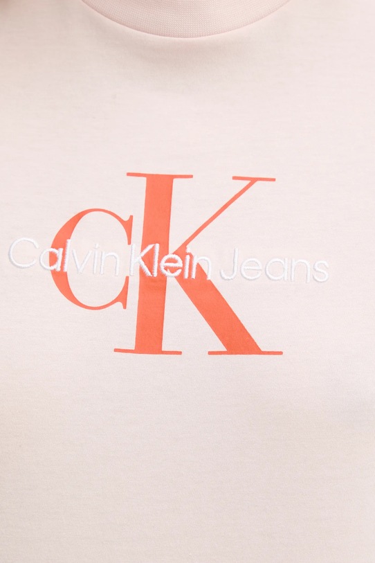Calvin Klein Jeans tricou din bumbac LV047B863G roz