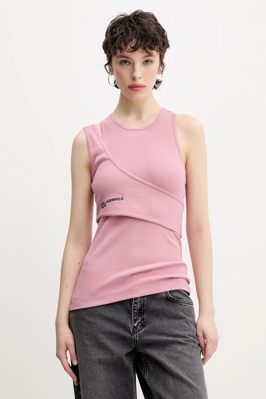 Karl Lagerfeld Jeans top uni roz A2W17022