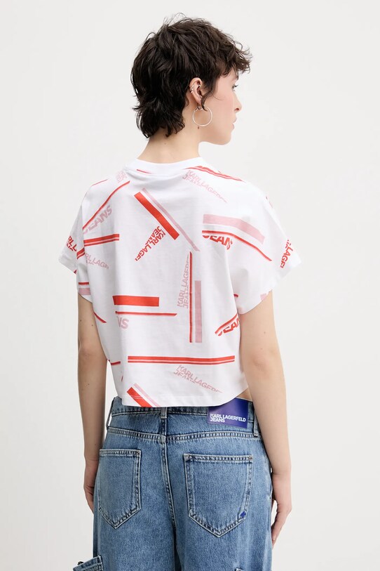 Odzież Karl Lagerfeld Jeans t-shirt bawełniany A2W17034 biały