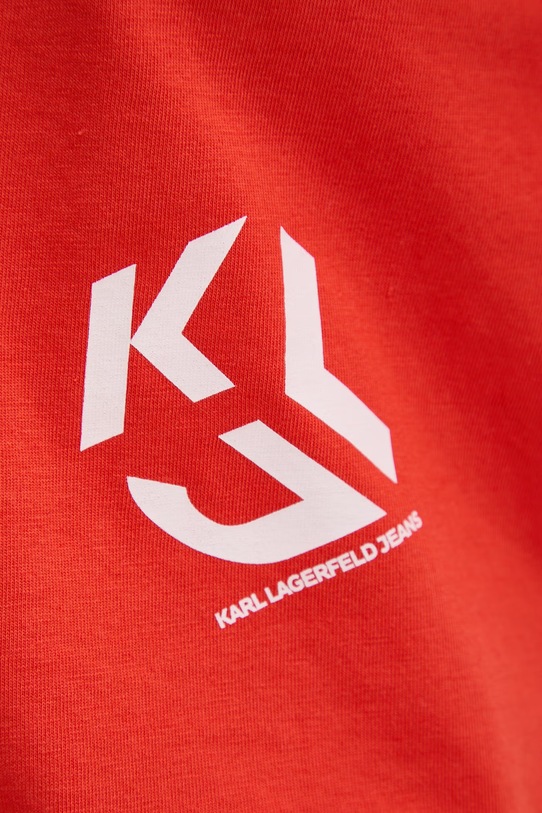 Karl Lagerfeld Jeans t-shirt z bawełną A2W17076 pomarańczowy