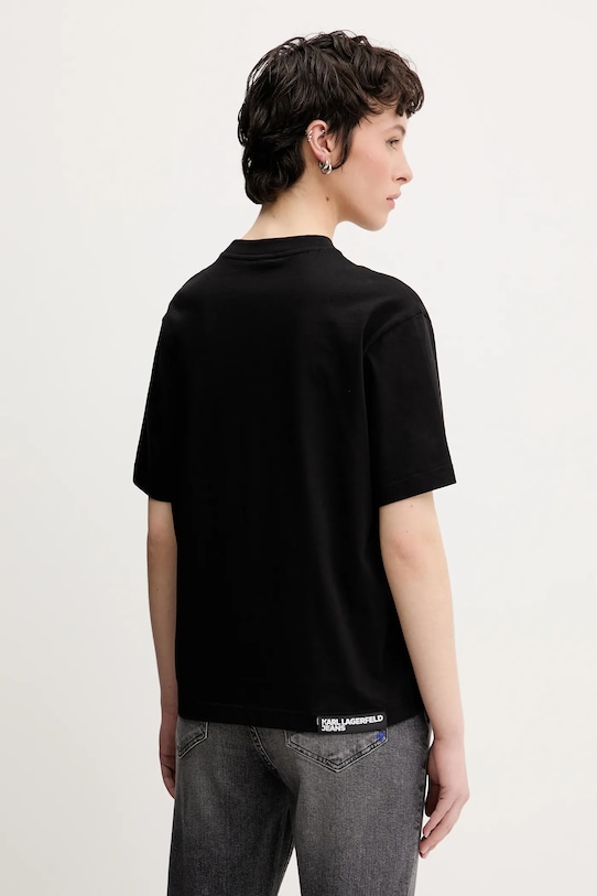 Îmbrăcăminte Karl Lagerfeld Jeans tricou din bumbac A2W17077 negru