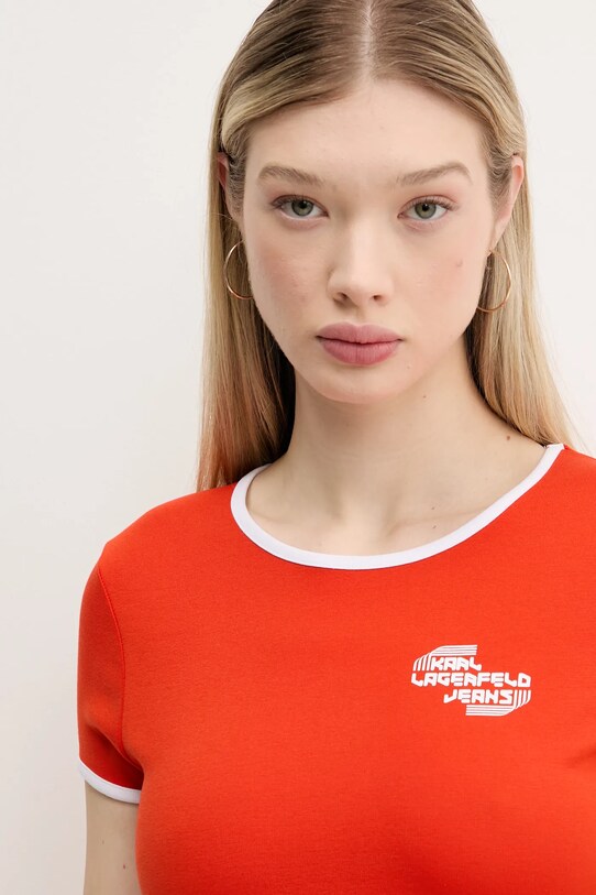 Karl Lagerfeld Jeans tricou portocaliu A2W17098