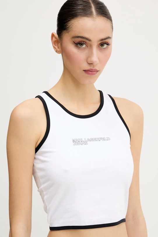 Karl Lagerfeld Jeans top biały A2W17024