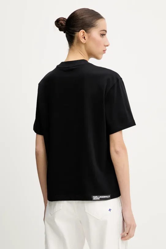 Одежда Хлопковая футболка Karl Lagerfeld Jeans A2W17030 чёрный