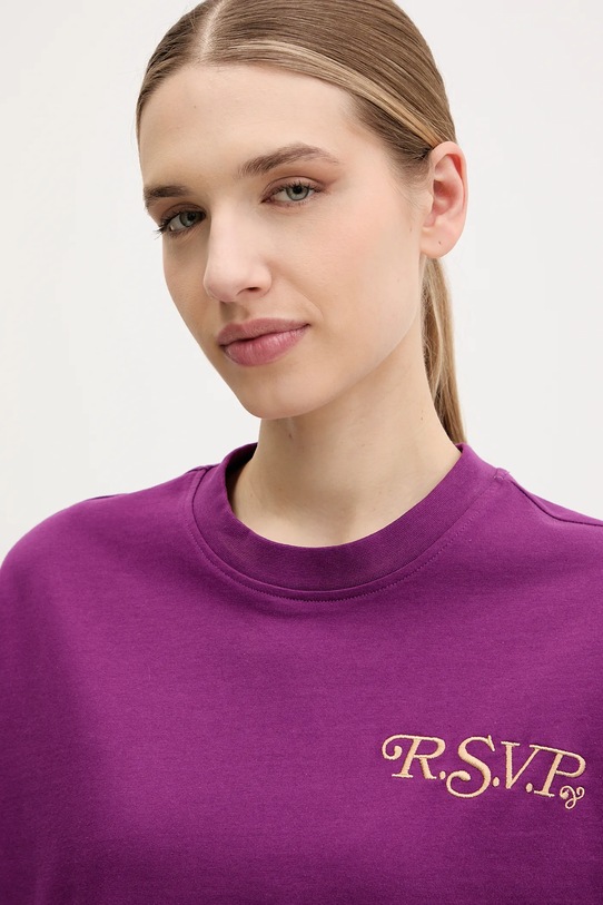 Fila tricou din bumbac Leffinge violet FAW1029