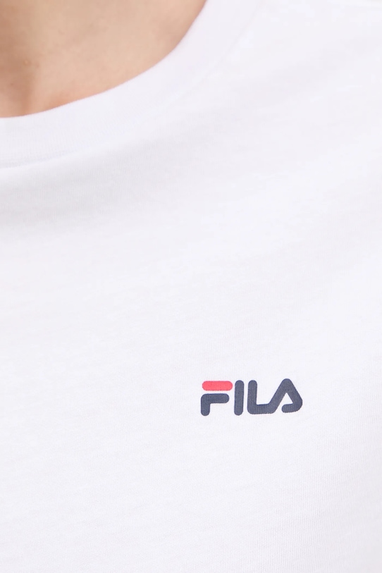 Bavlnené tričko Fila Lignano FAW1053 biela