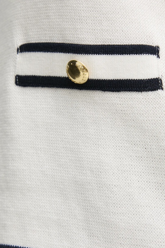 Pamučni prsluk Barbour Amy LKN1619WH71 bijela