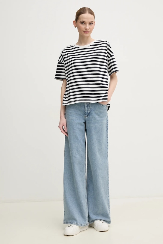 Barbour tricou din bumbac Adria LML0893NY73 bleumarin SS25