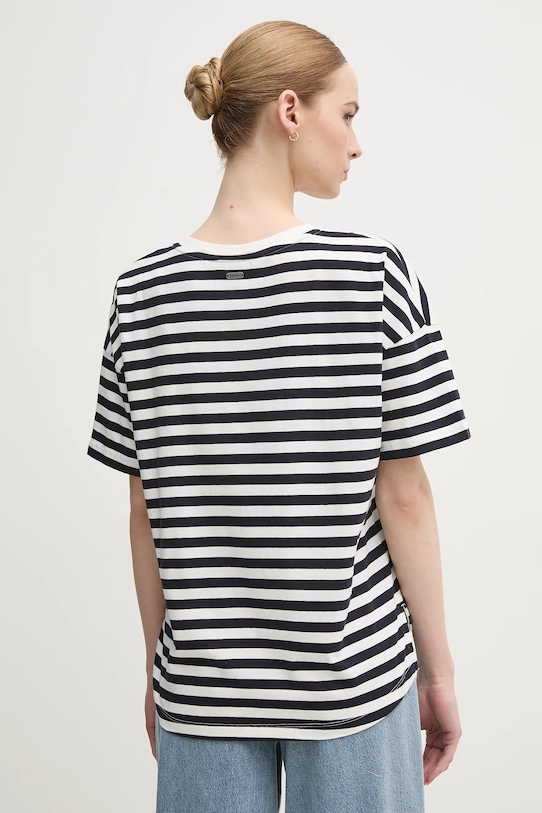 Îmbrăcăminte Barbour tricou din bumbac Adria LML0893NY73 bleumarin