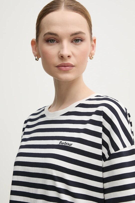 Barbour t-shirt in cotone Adria blu navy LML0893NY73