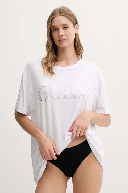Μπλουζάκι Guess E5GI07.K68D2 λευκό SS25