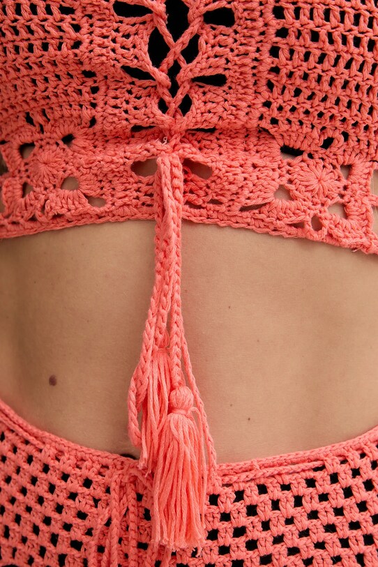 Guess top de plaja E5GH00.Z3N30 portocaliu